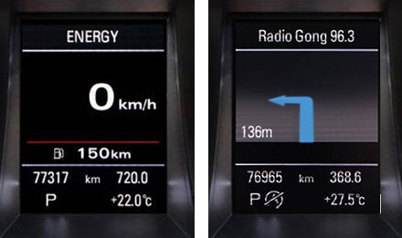 Audi A4 - X702D-A4: Driver Information Display