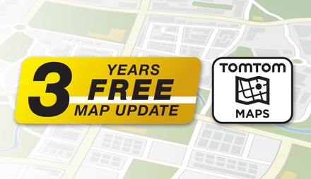 TomTom Maps with 3 Years Free-of-charge updates - X702D-F