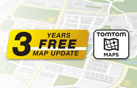 TomTom Maps with 3 Years Free-of-charge updates - X902D-F