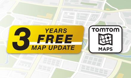 TomTom Maps with 3 Years Free-of-charge updates - X902D-ID